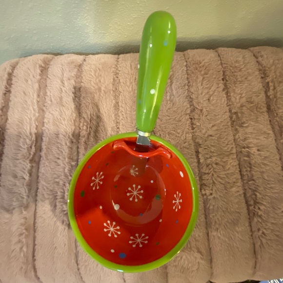 ⛄️❤️Christmas dip bowl with spreader • NWOT - Picture 5 of 8